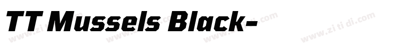 TT Mussels Black字体转换 TT Mussels Black字体转换